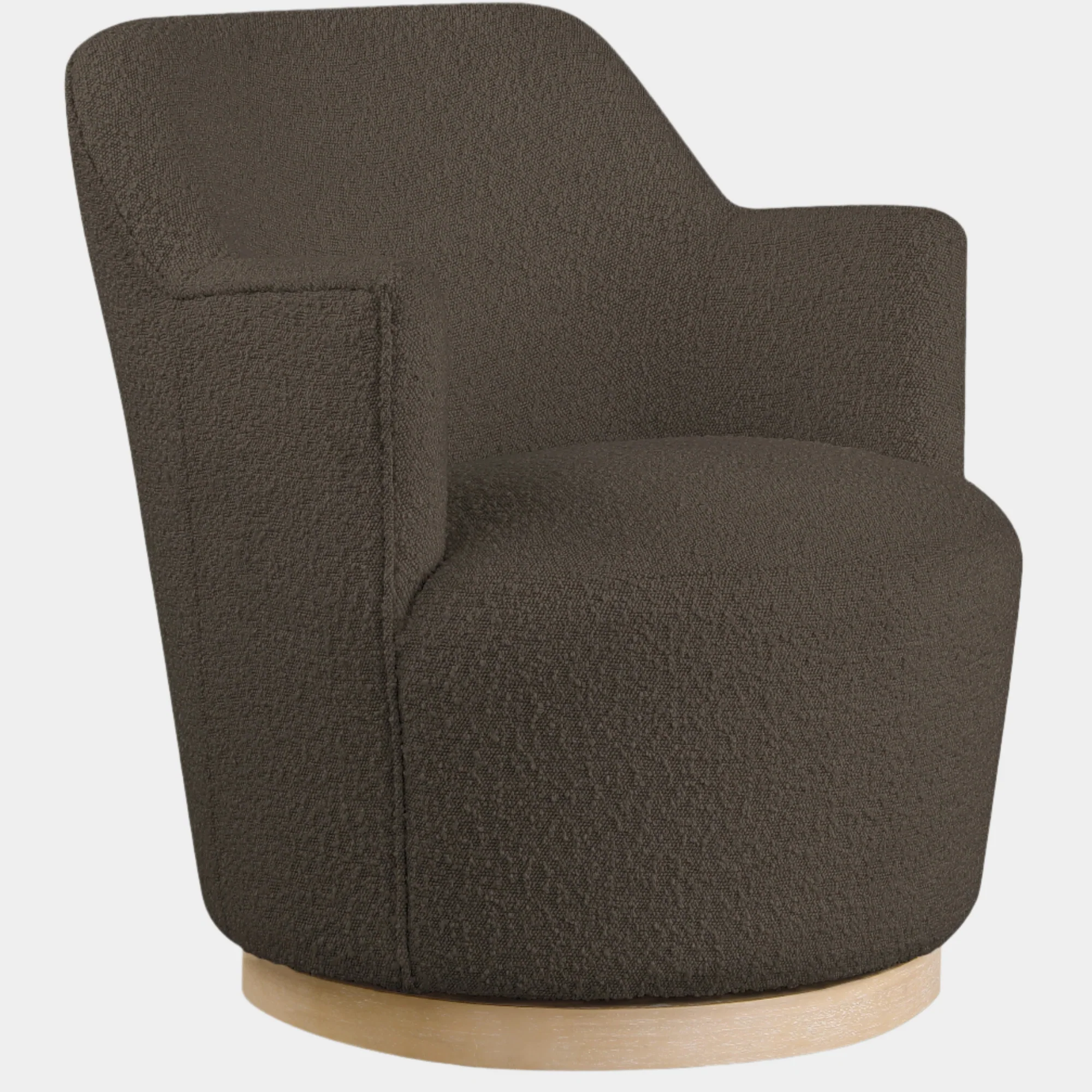Clarita Boucle Fabric Upholstered Swivel Accent Chair - Image 19