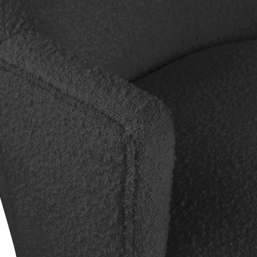 Clarita Boucle Fabric Upholstered Swivel Accent Chair - Image 7