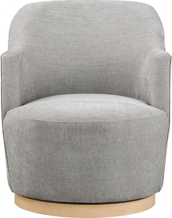 Clarita Chenille Fabric Upholstered Swivel Accent Chair - Image 13