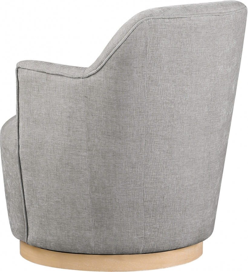 Clarita Chenille Fabric Upholstered Swivel Accent Chair - Image 15