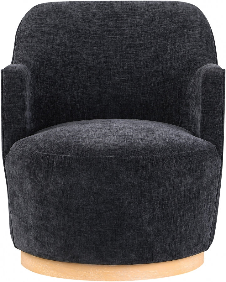 Clarita Chenille Fabric Upholstered Swivel Accent Chair - Image 4