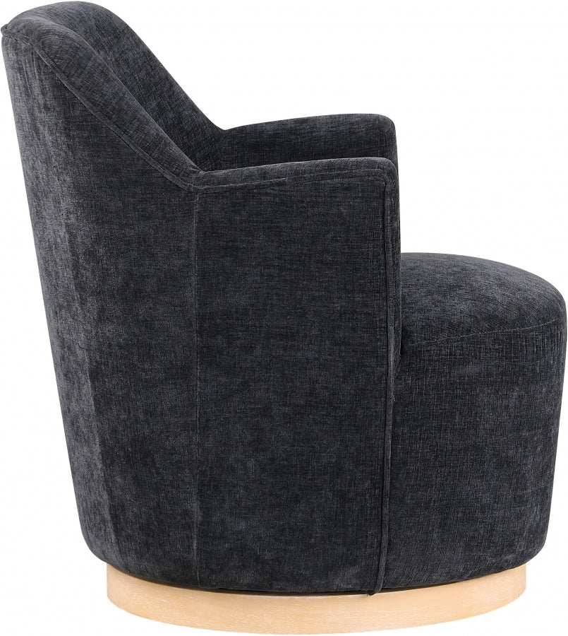Clarita Chenille Fabric Upholstered Swivel Accent Chair - Image 5