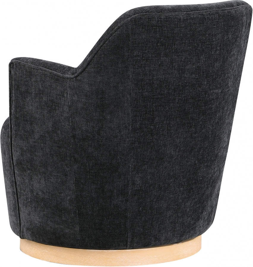 Clarita Chenille Fabric Upholstered Swivel Accent Chair - Image 6