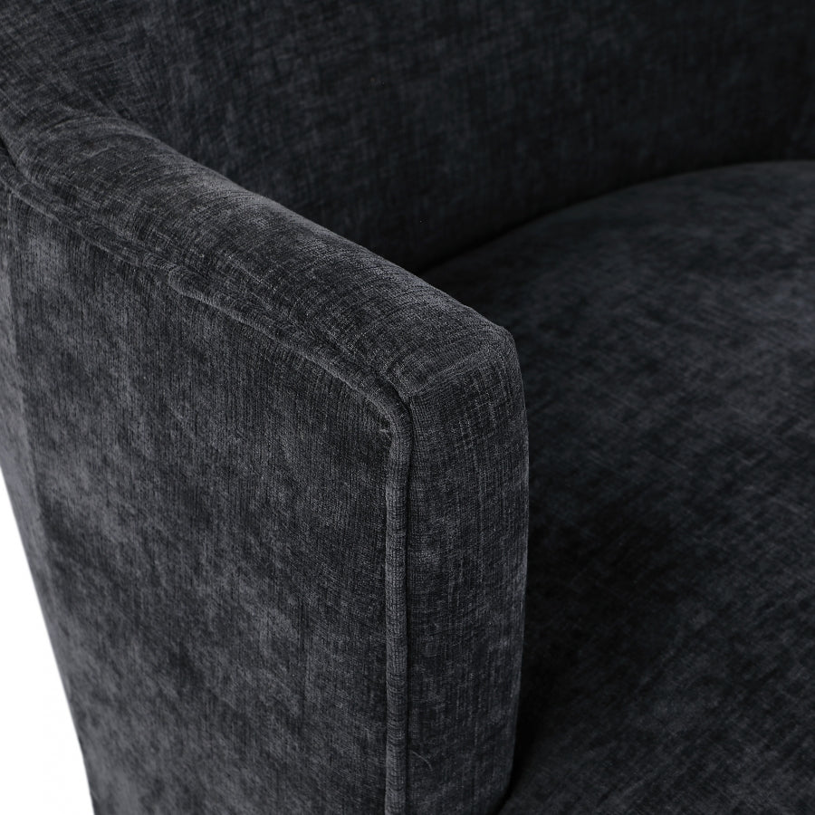 Clarita Chenille Fabric Upholstered Swivel Accent Chair - Image 7