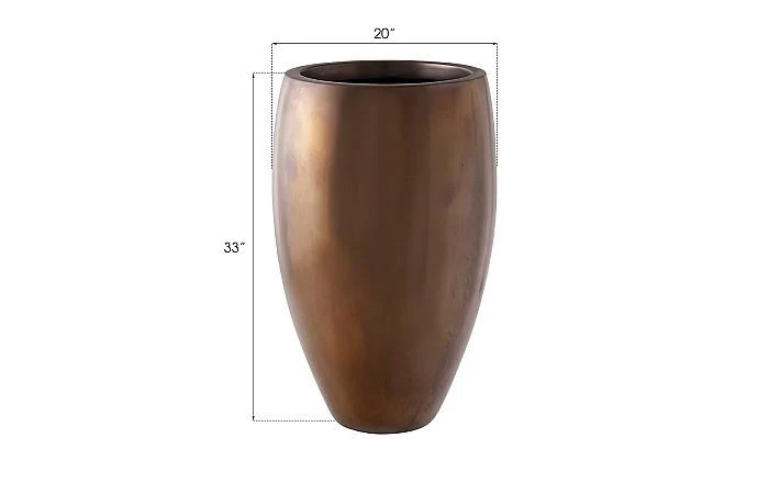 Classic Planter, Polished Bronze, MD - Image 3