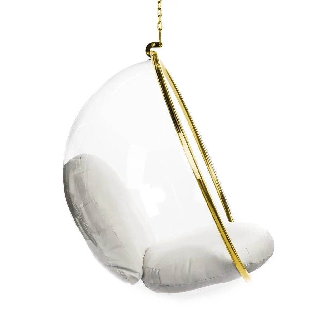 Bubble Hanging Lounge Chair (Gold) - Image 4