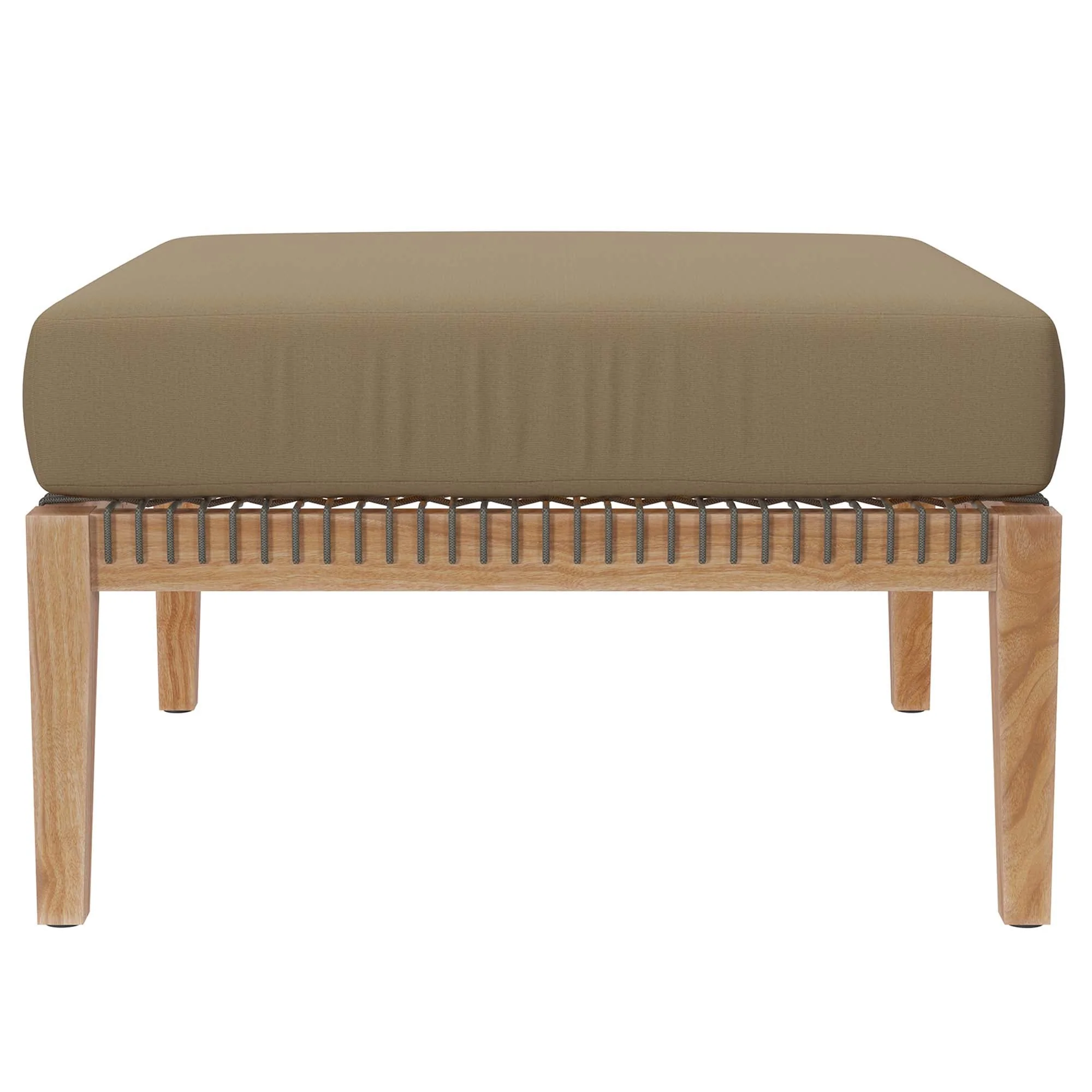 Clearwater 6-Piece Outdoor Patio Teak Wood Sectional Sofa - Image 19