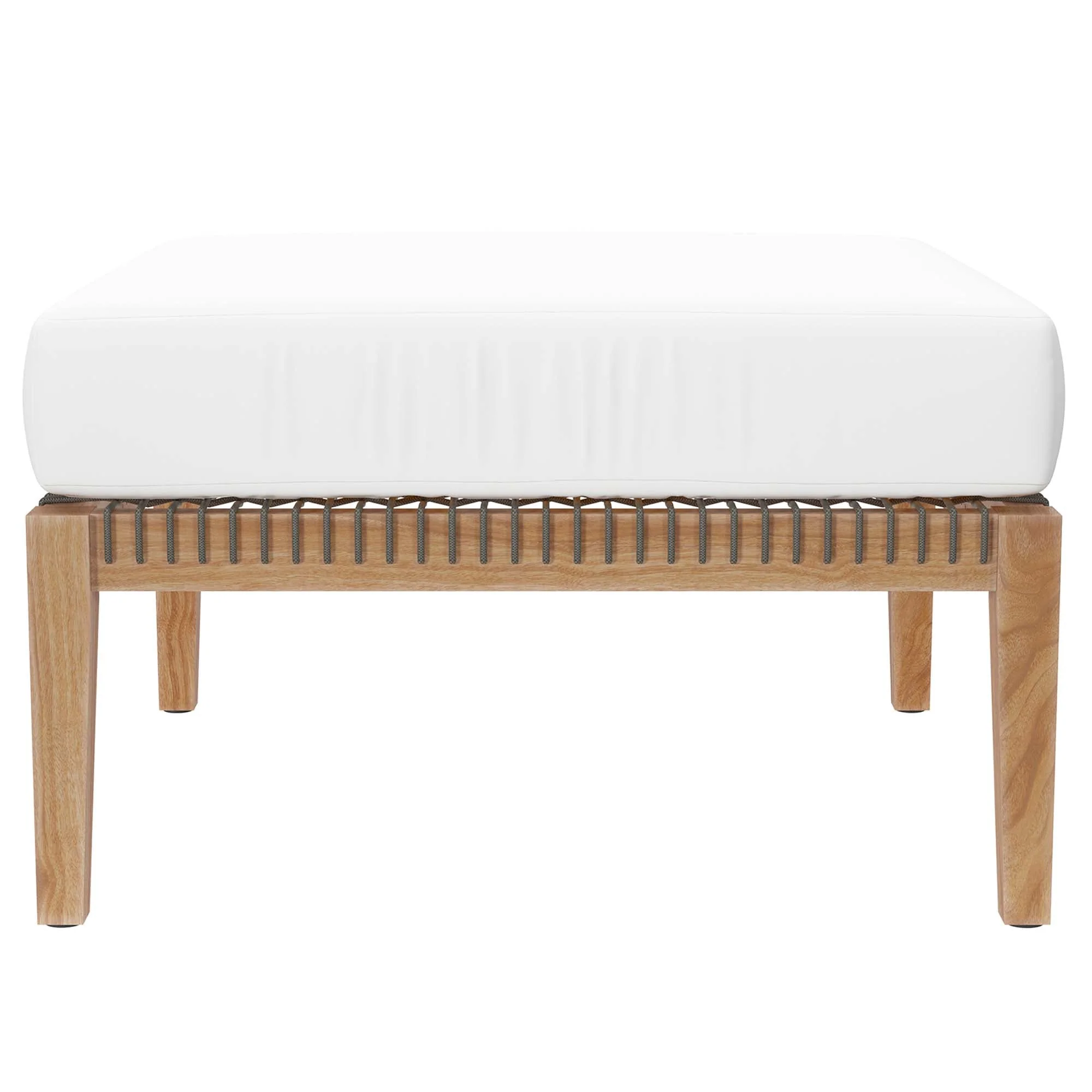 Clearwater 6-Piece Outdoor Patio Teak Wood Sectional Sofa - Image 47