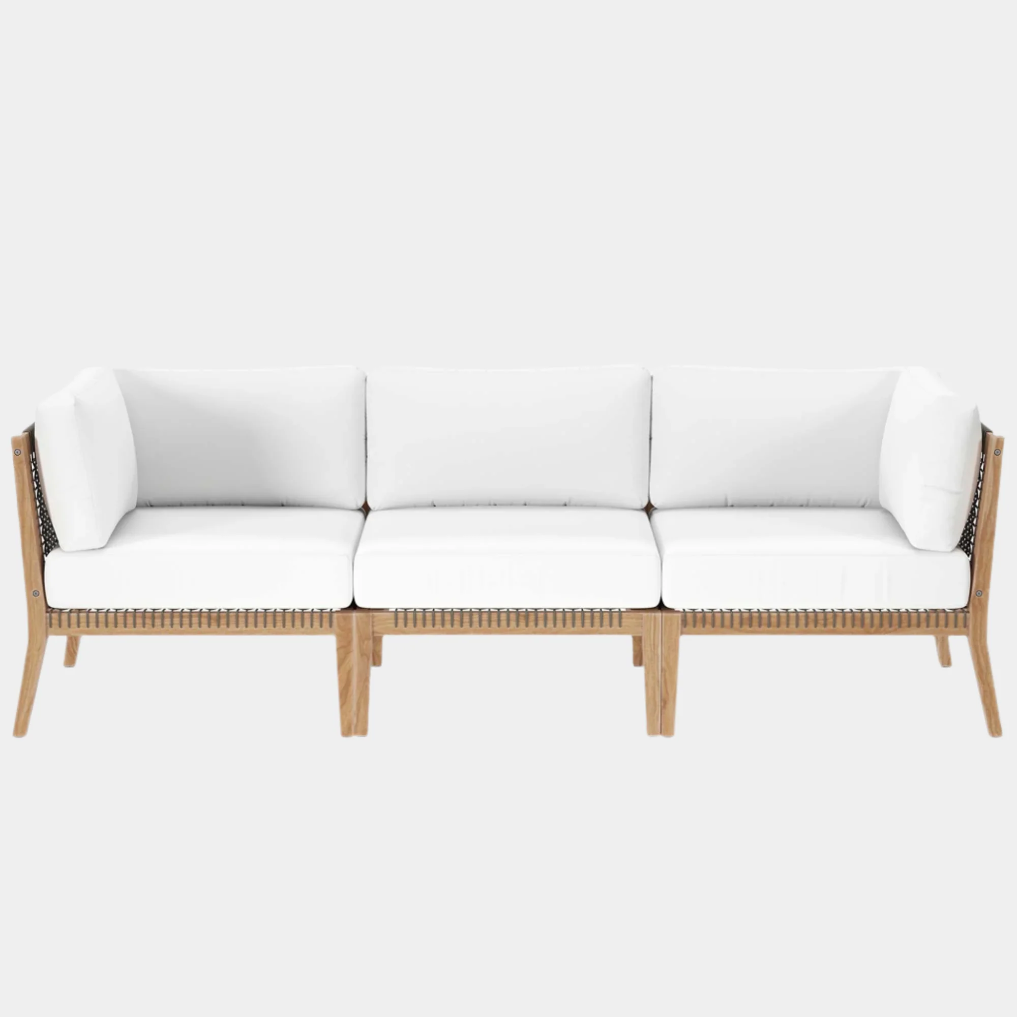 Clearwater Outdoor Patio Teak Wood Sofa - Image 34