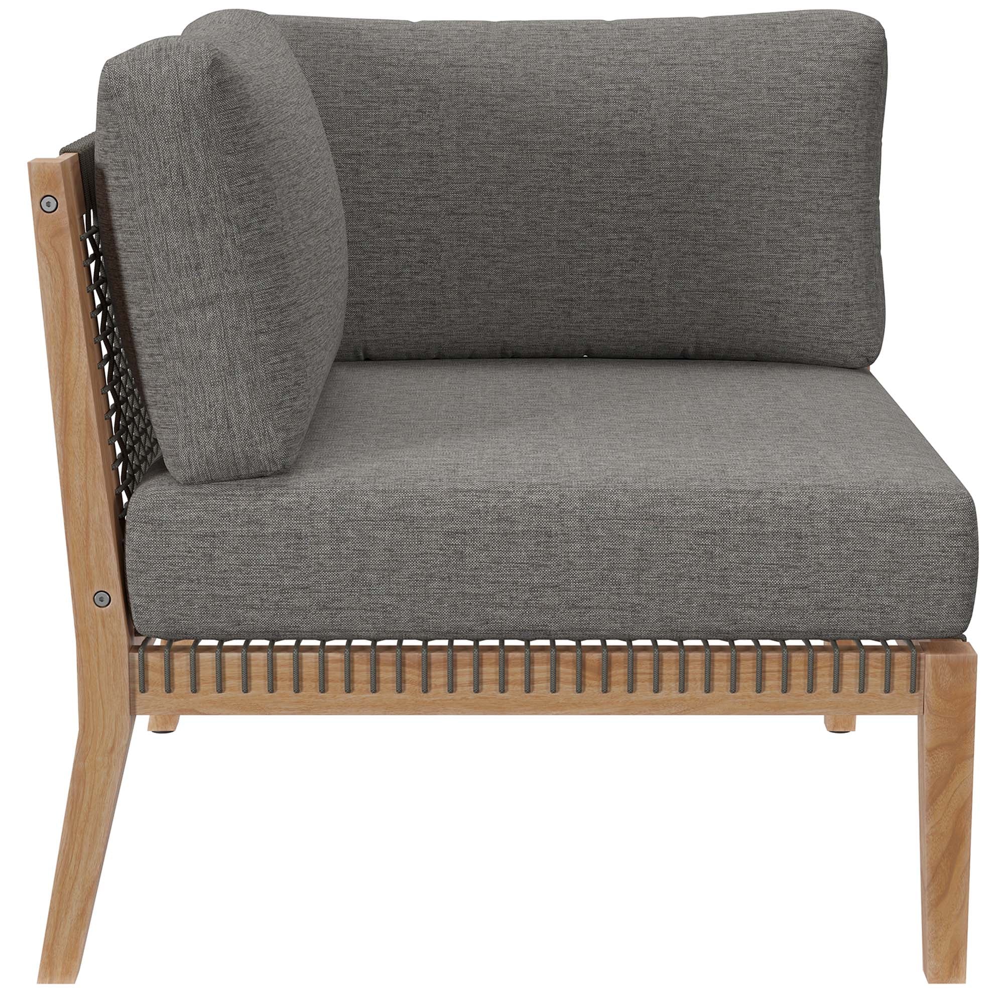 Clearwater Outdoor Patio Teak Wood Sofa - Image 7