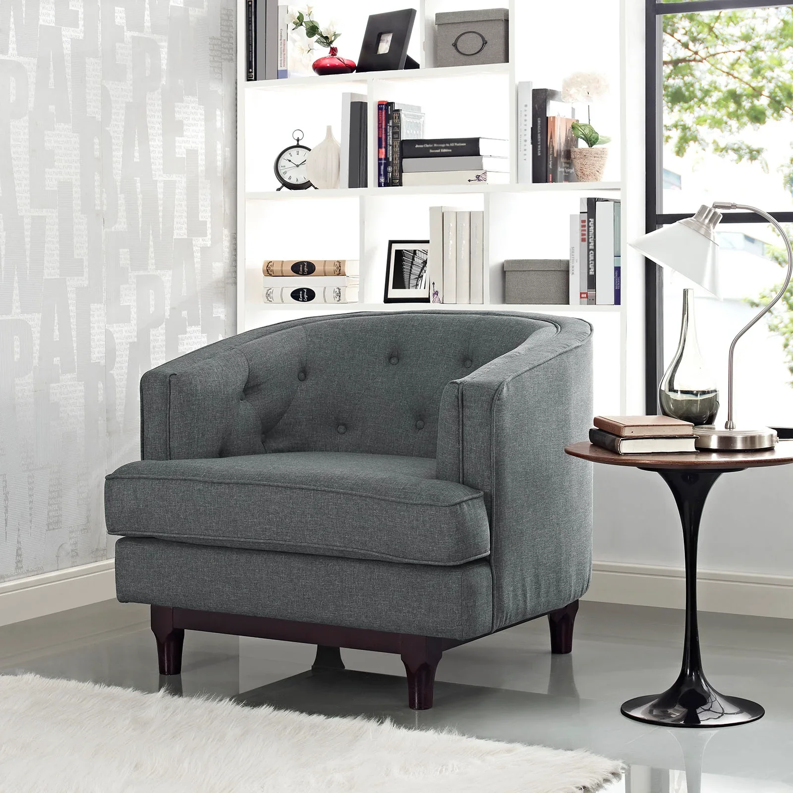 Coast Upholstered Fabric Armchair - Image 5