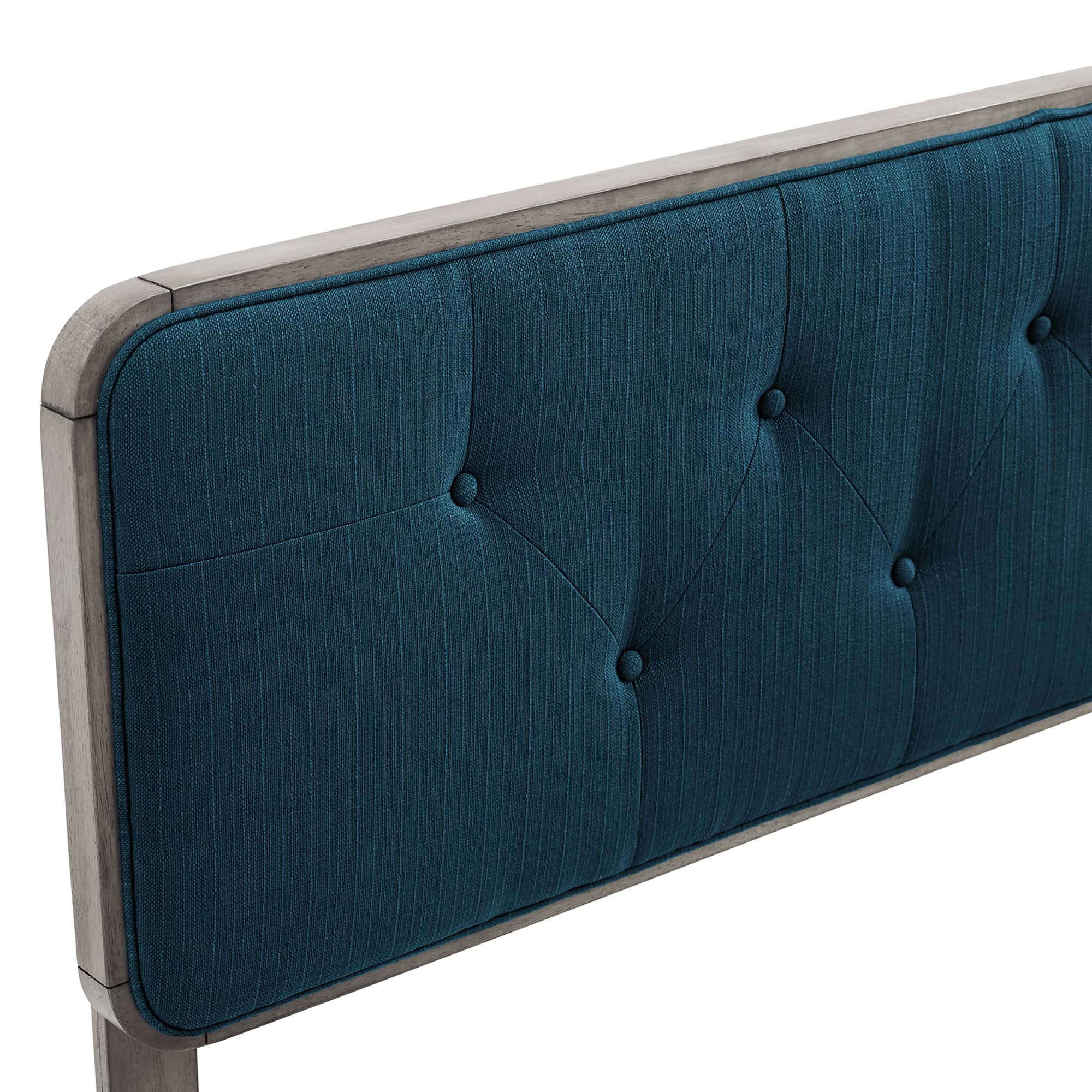 Collins Tufted Fabric and Wood Headboard - Image 12