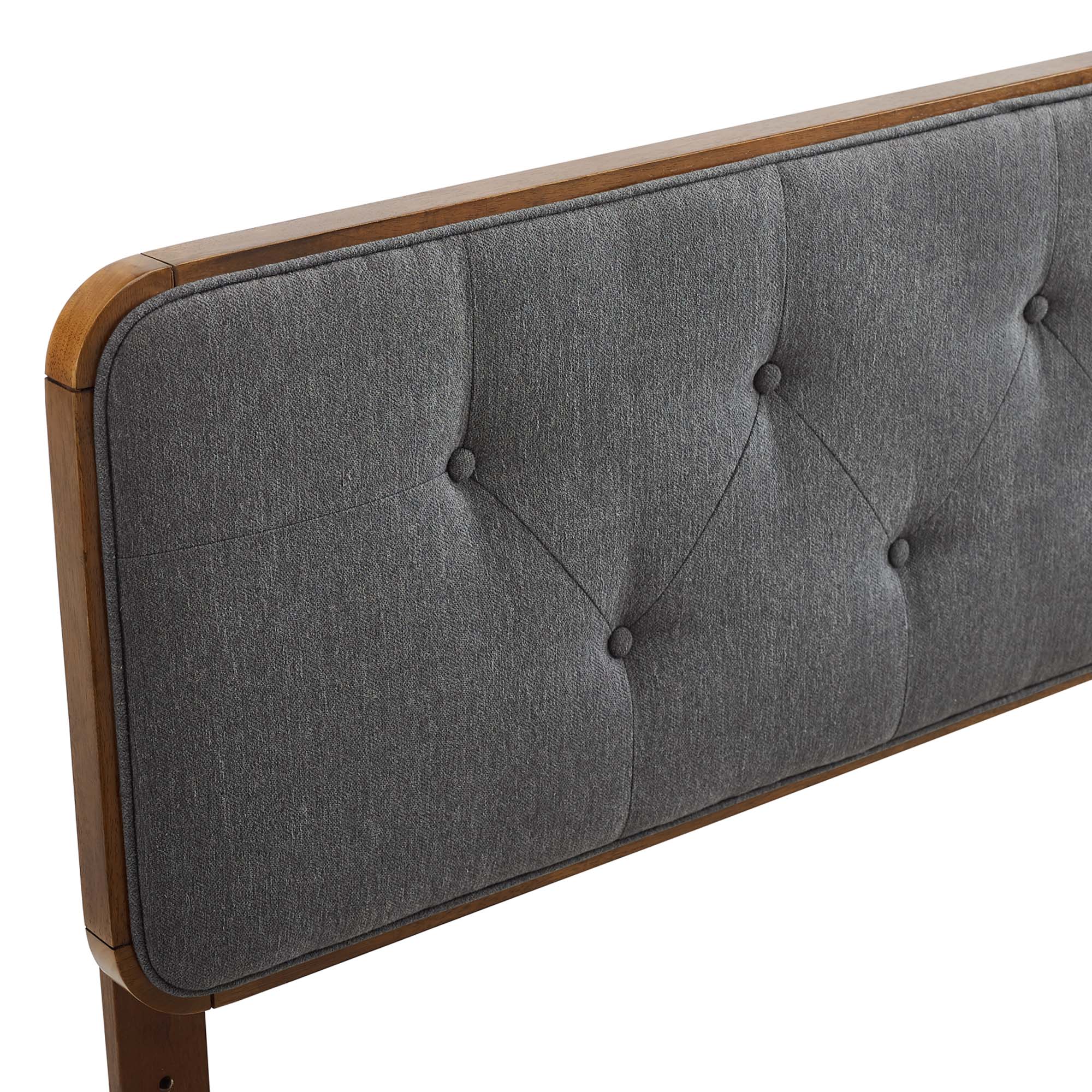 Collins Tufted Fabric and Wood Headboard - Image 27