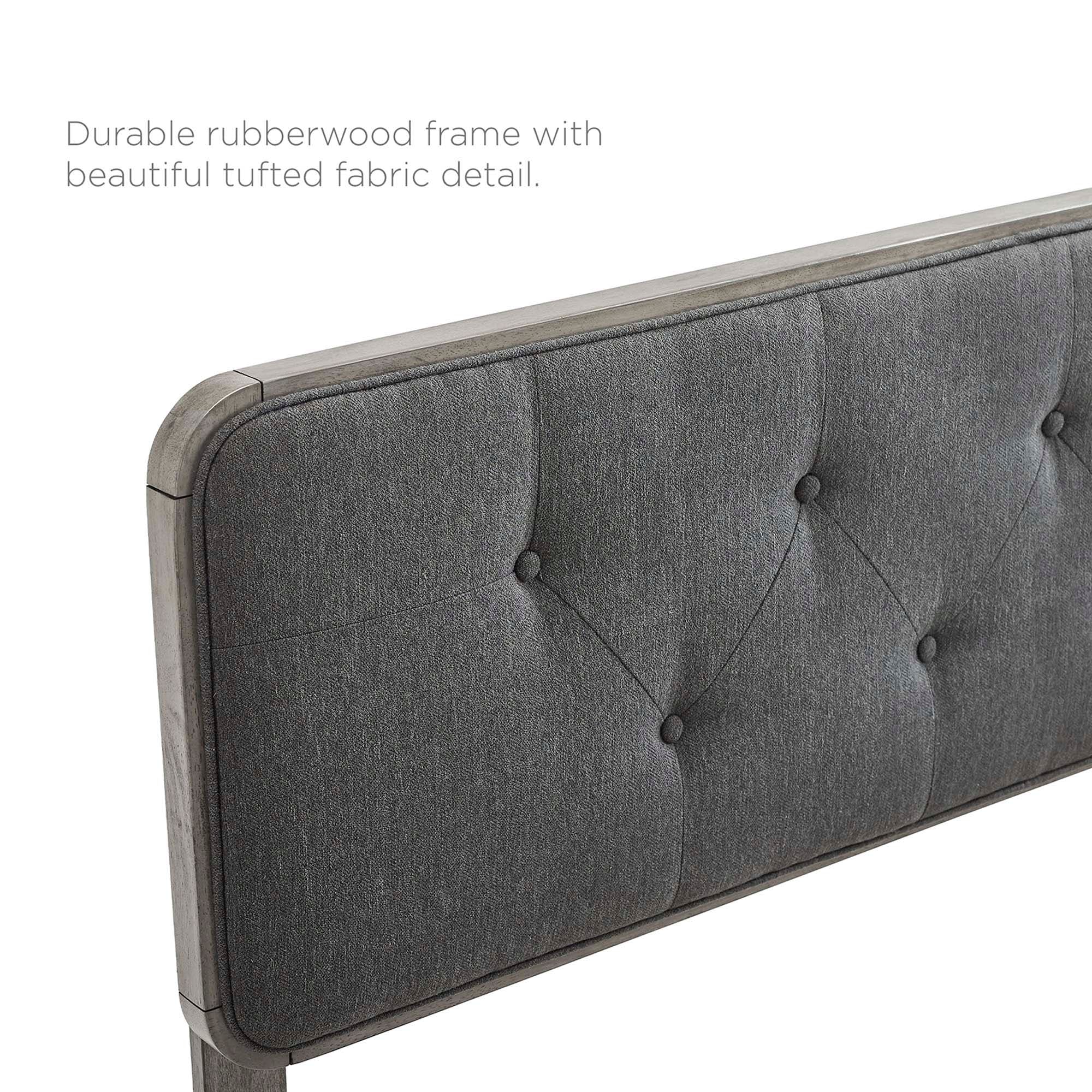 Collins Tufted Fabric and Wood Headboard - Image 42
