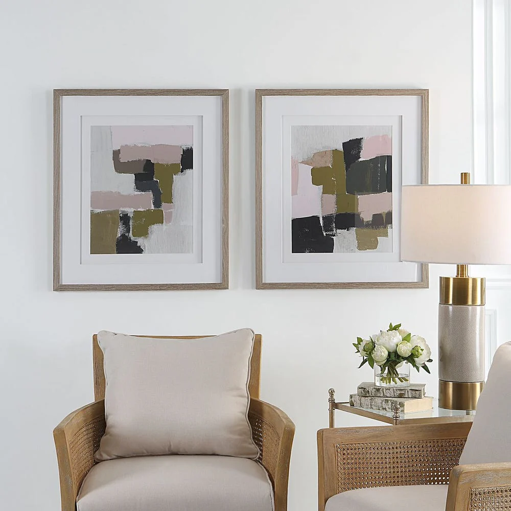 Color Block Framed Prints, S/2 - Image 8