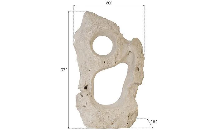 Colossal Cast Stone Sculpture, Double Hole, Roman Stone - Image 5