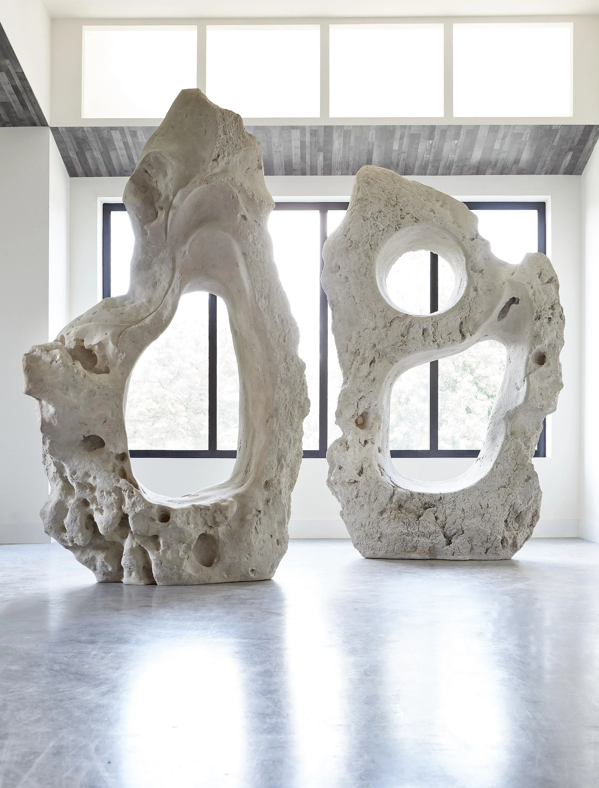 Colossal Cast Stone Sculpture, Double Hole, Roman Stone - Image 6