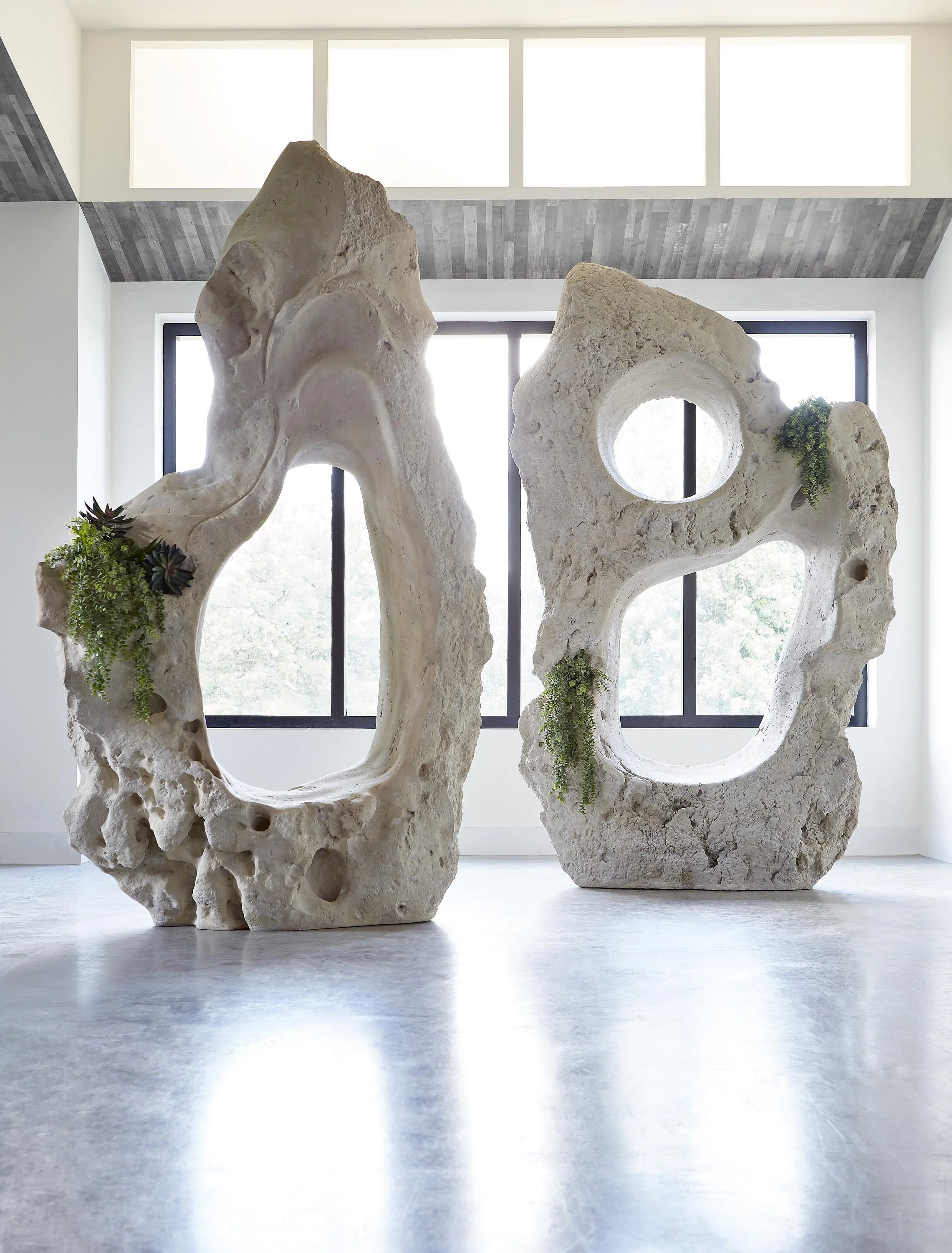 Colossal Cast Stone Sculpture, Double Hole, Roman Stone - Image 8