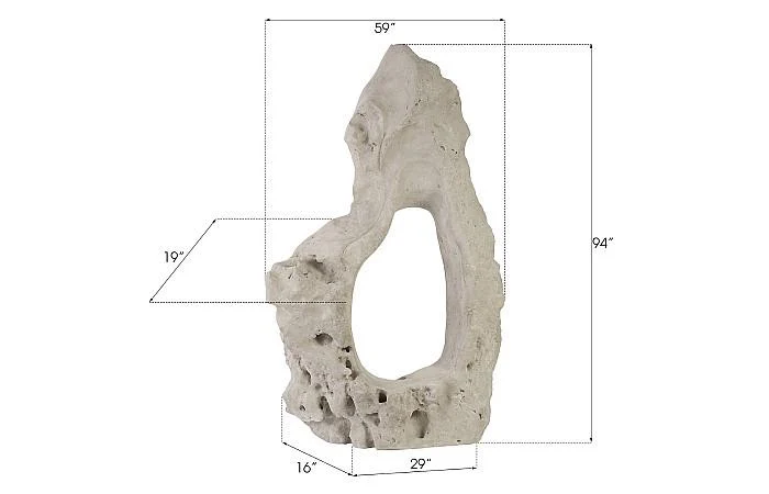 Colossal Cast Stone Sculpture, Single Hole, Roman Stone - Image 5