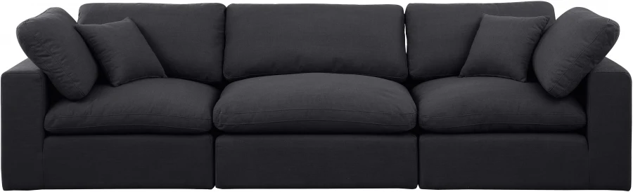Comfy Linen Textured Fabric Sofa - Image 14