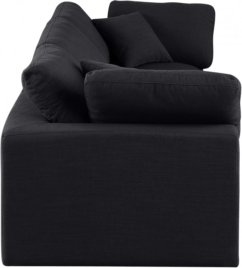 Comfy Linen Textured Fabric Sofa - Image 15