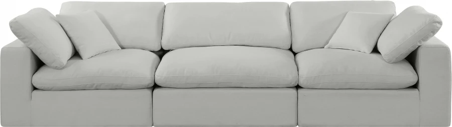 Comfy Linen Textured Fabric Sofa - Image 24
