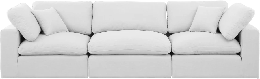 Comfy Linen Textured Fabric Sofa - Image 34