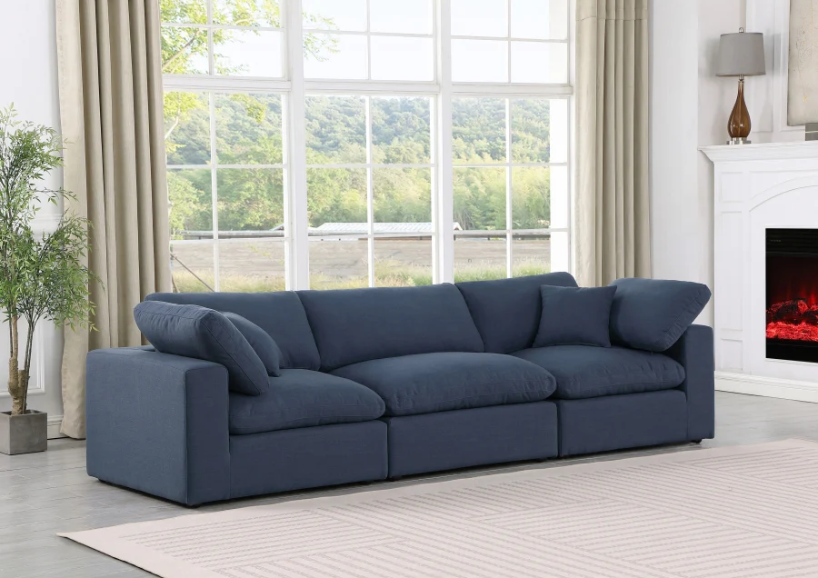 Comfy Linen Textured Fabric Sofa - Image 42