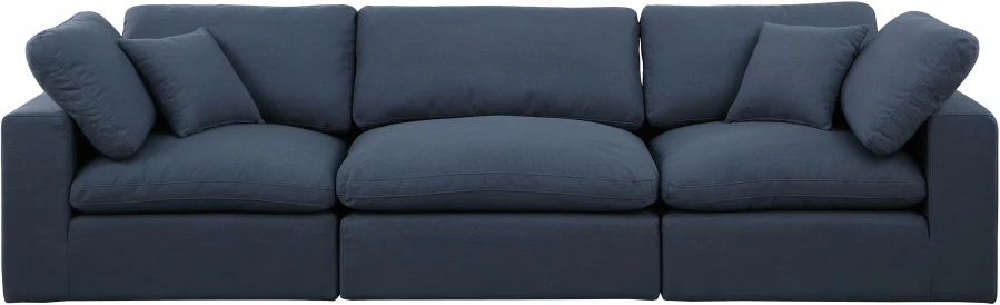 Comfy Linen Textured Fabric Sofa - Image 44