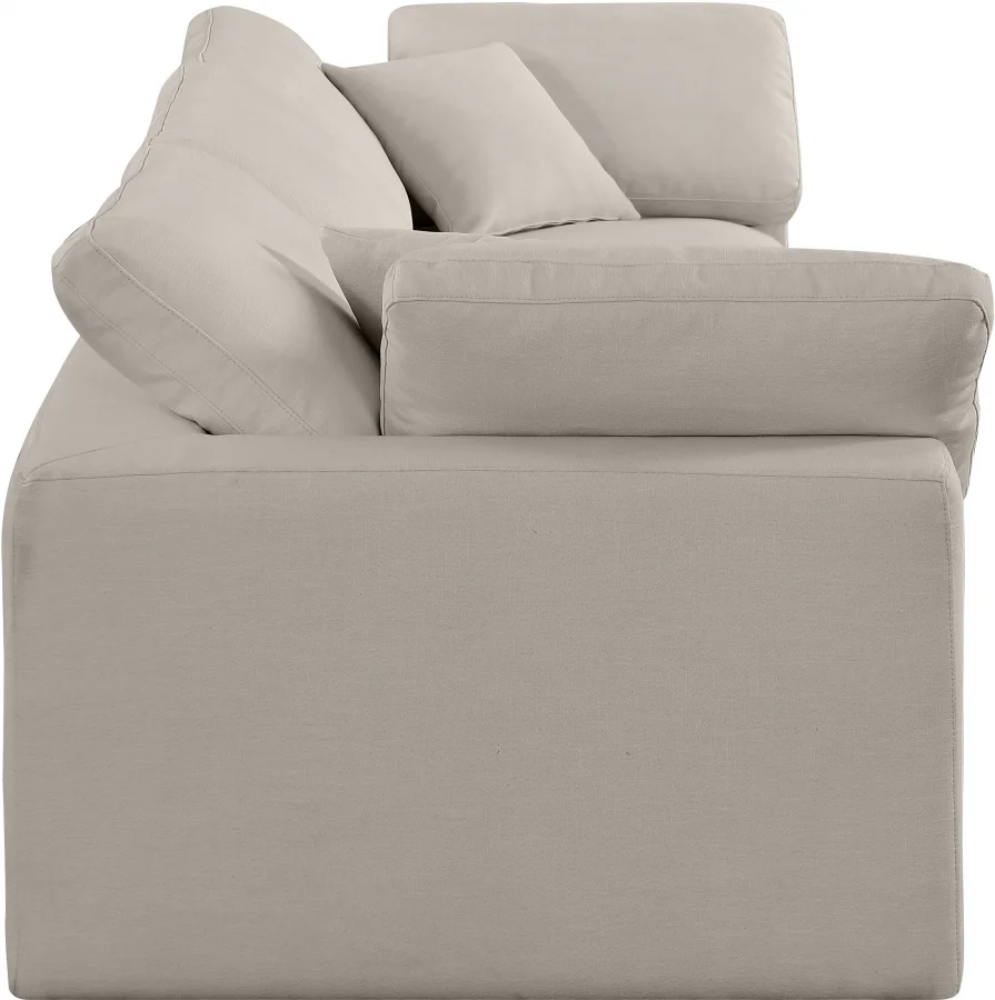 Comfy Linen Textured Fabric Sofa - Image 55