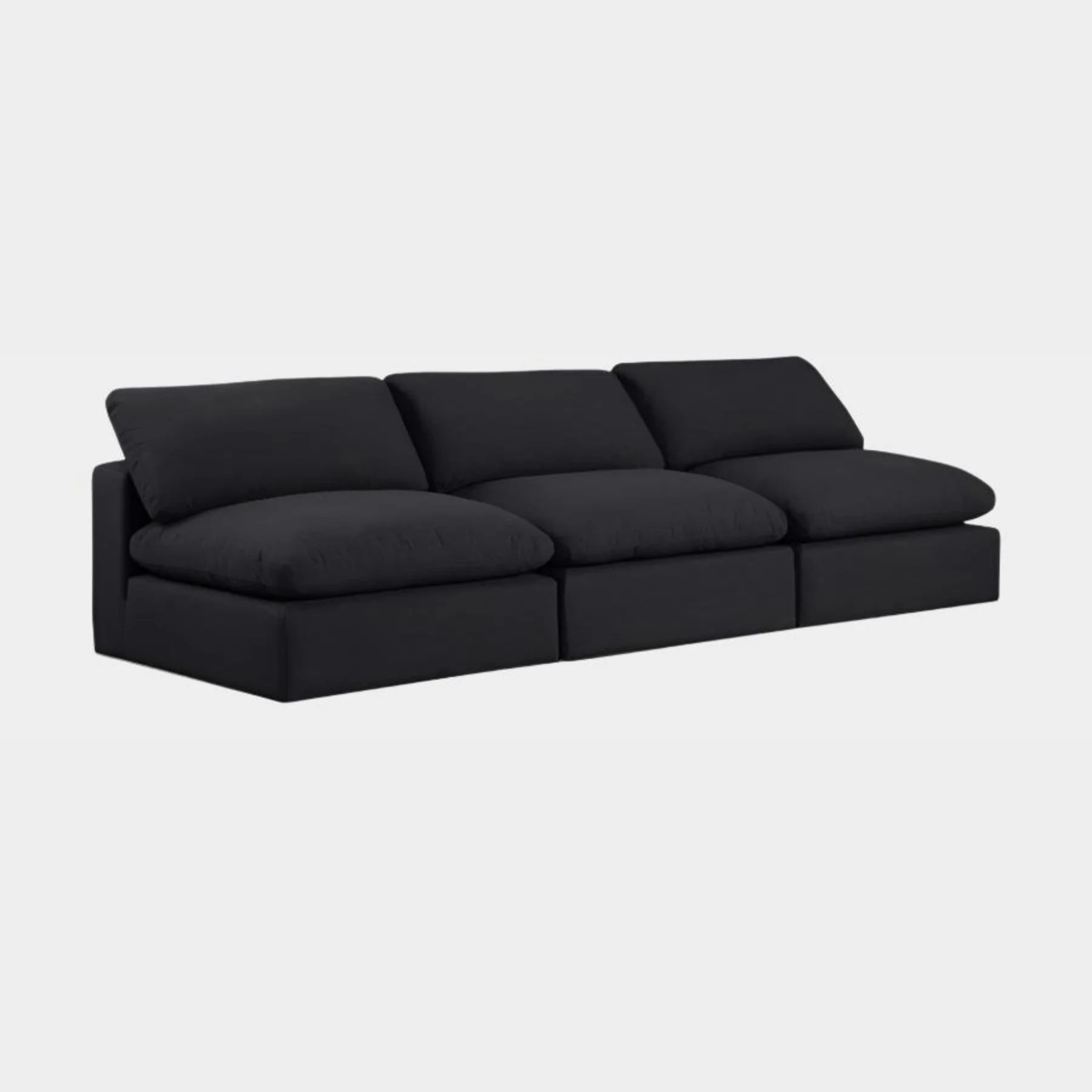 Comfy Linen Textured Fabric Sofa - Image 11