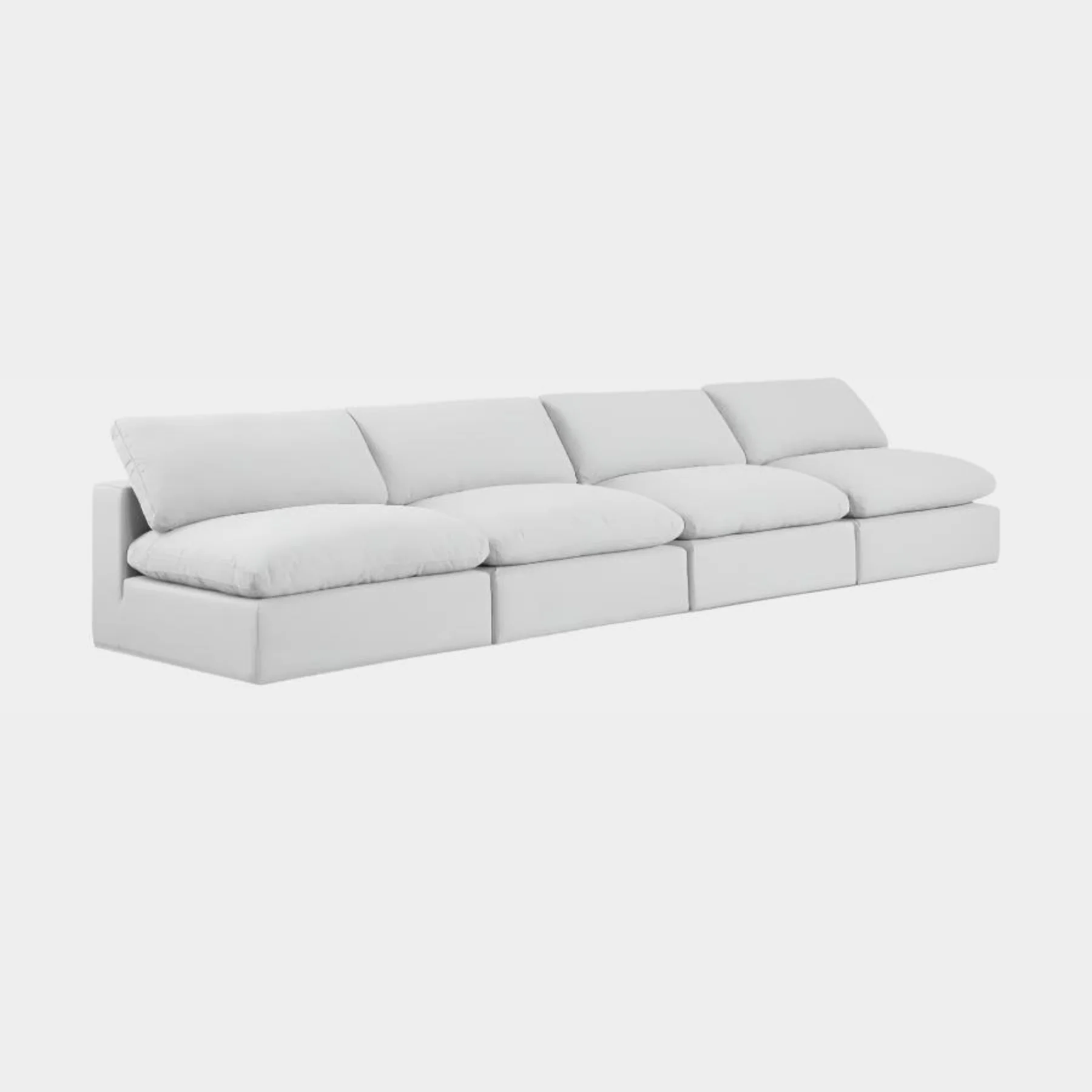 Comfy Linen Textured Fabric Sofa - Image 30
