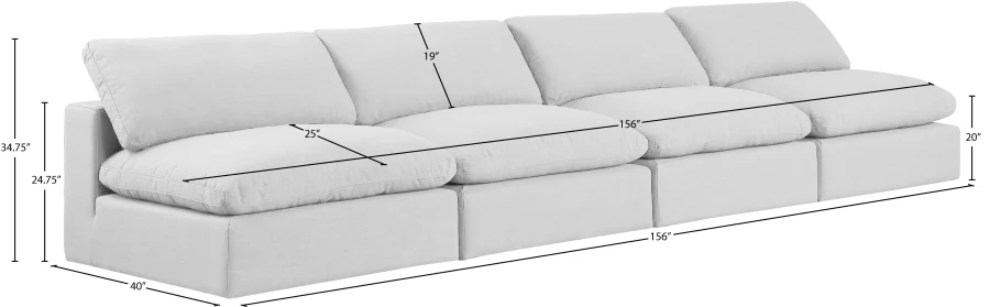 Comfy Linen Textured Fabric Sofa - Image 38