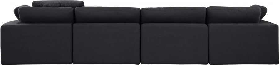 Comfy Linen Textured Fabric Sofa - Image 13