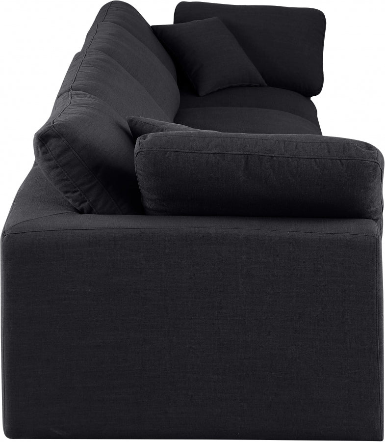 Comfy Linen Textured Fabric Sofa - Image 14