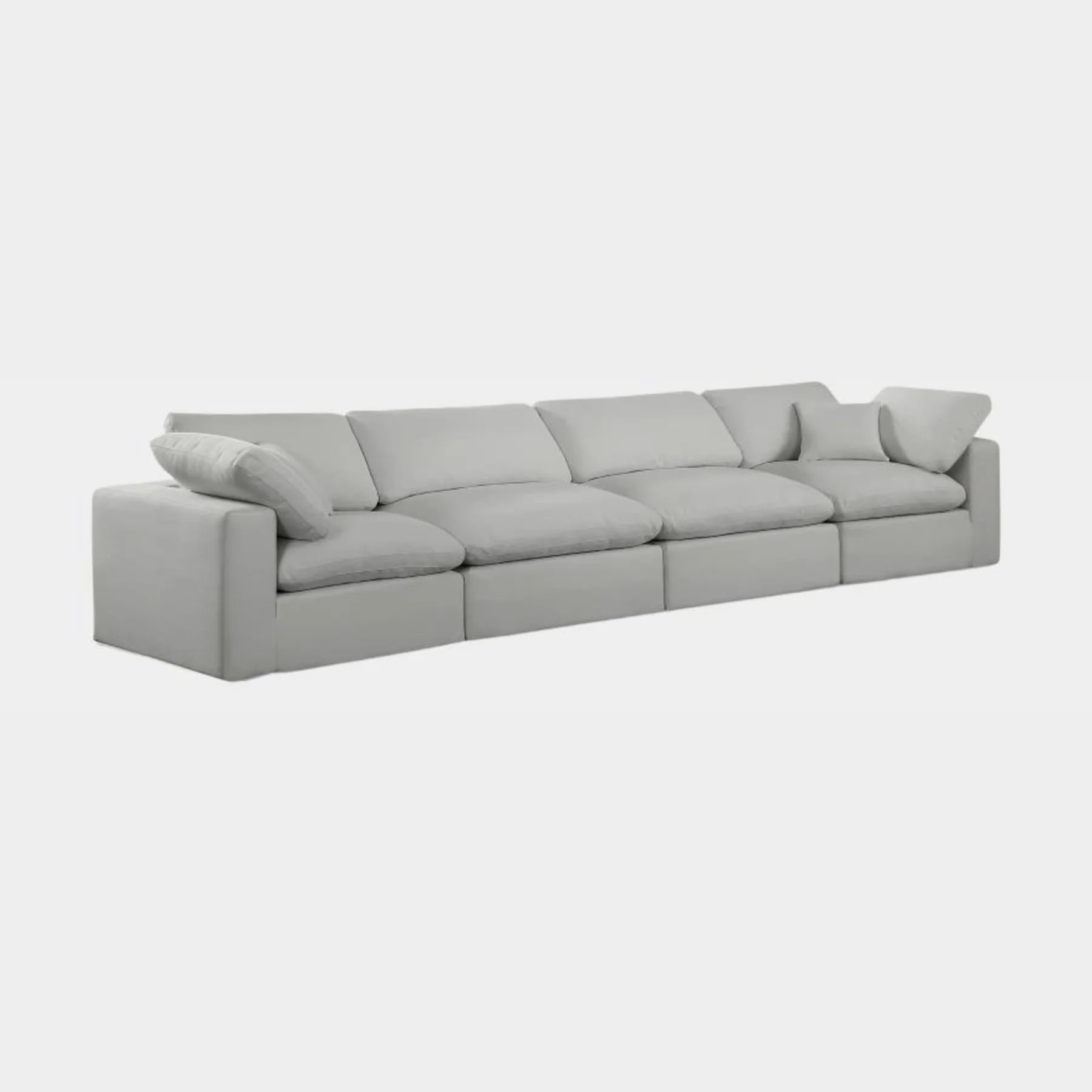 Comfy Linen Textured Fabric Sofa - Image 20