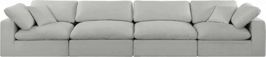 Comfy Linen Textured Fabric Sofa - Image 23