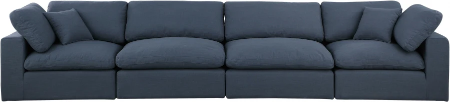 Comfy Linen Textured Fabric Sofa - Image 4