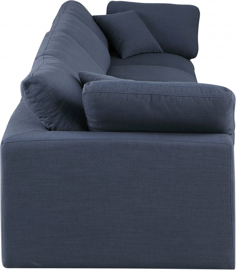 Comfy Linen Textured Fabric Sofa - Image 5