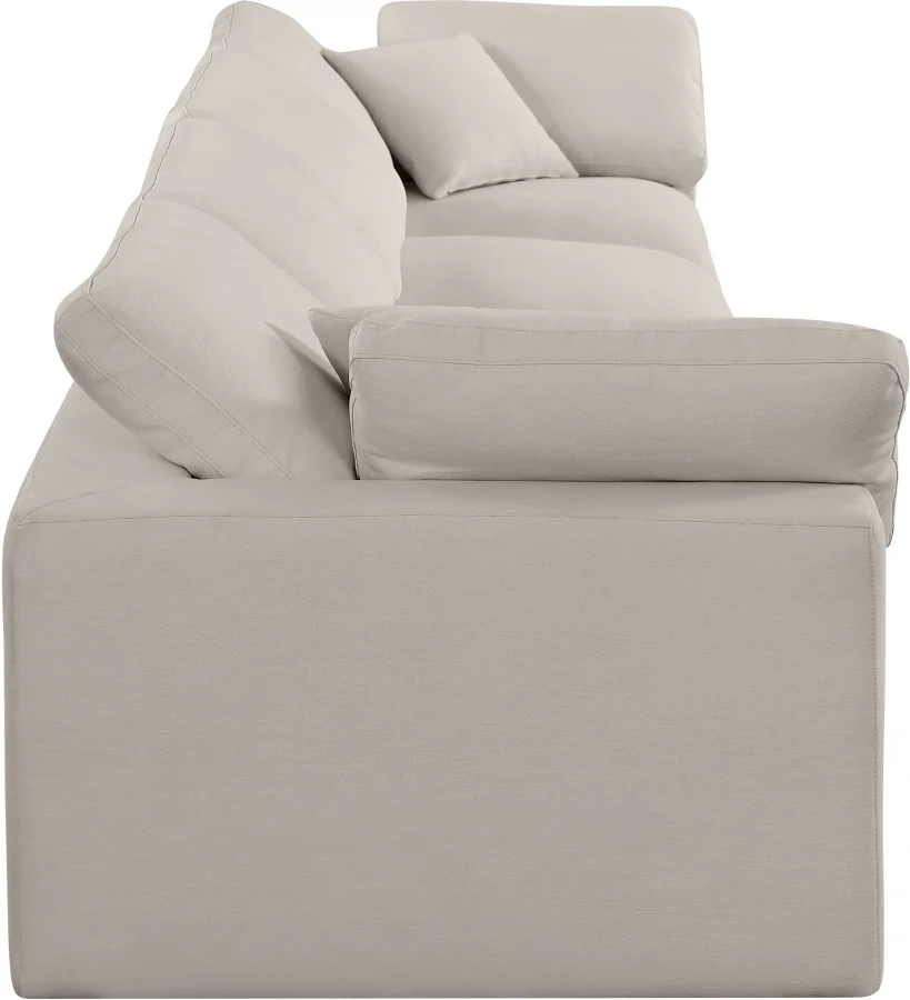 Comfy Linen Textured Fabric Sofa - Image 53