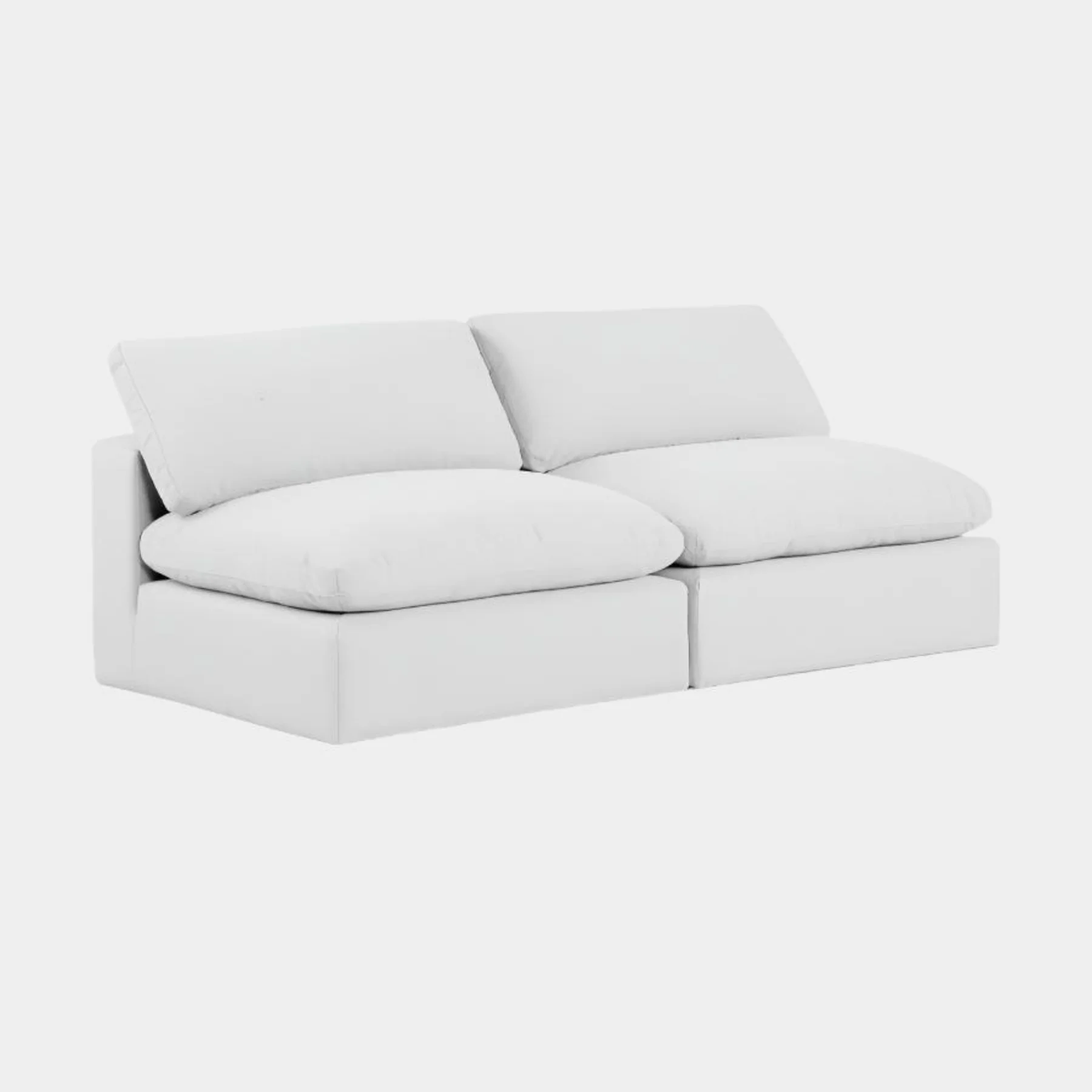 Comfy Linen Textured Fabric Sofa