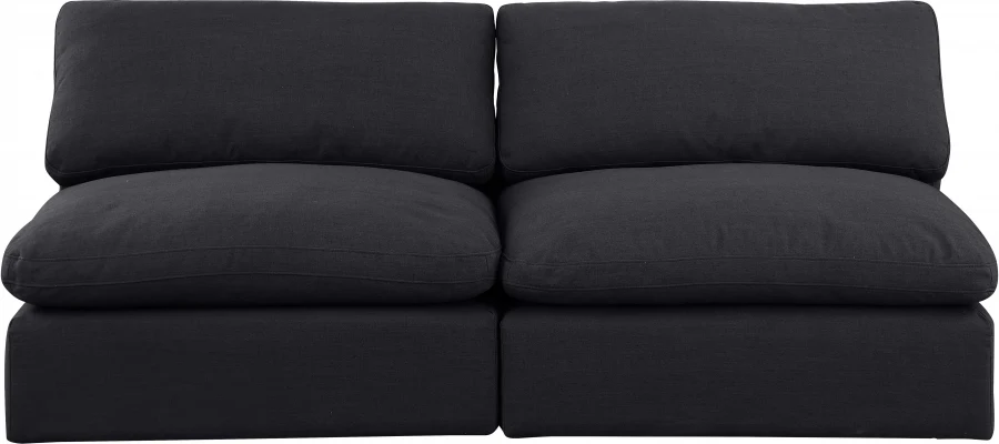Comfy Linen Textured Fabric Sofa - Image 14