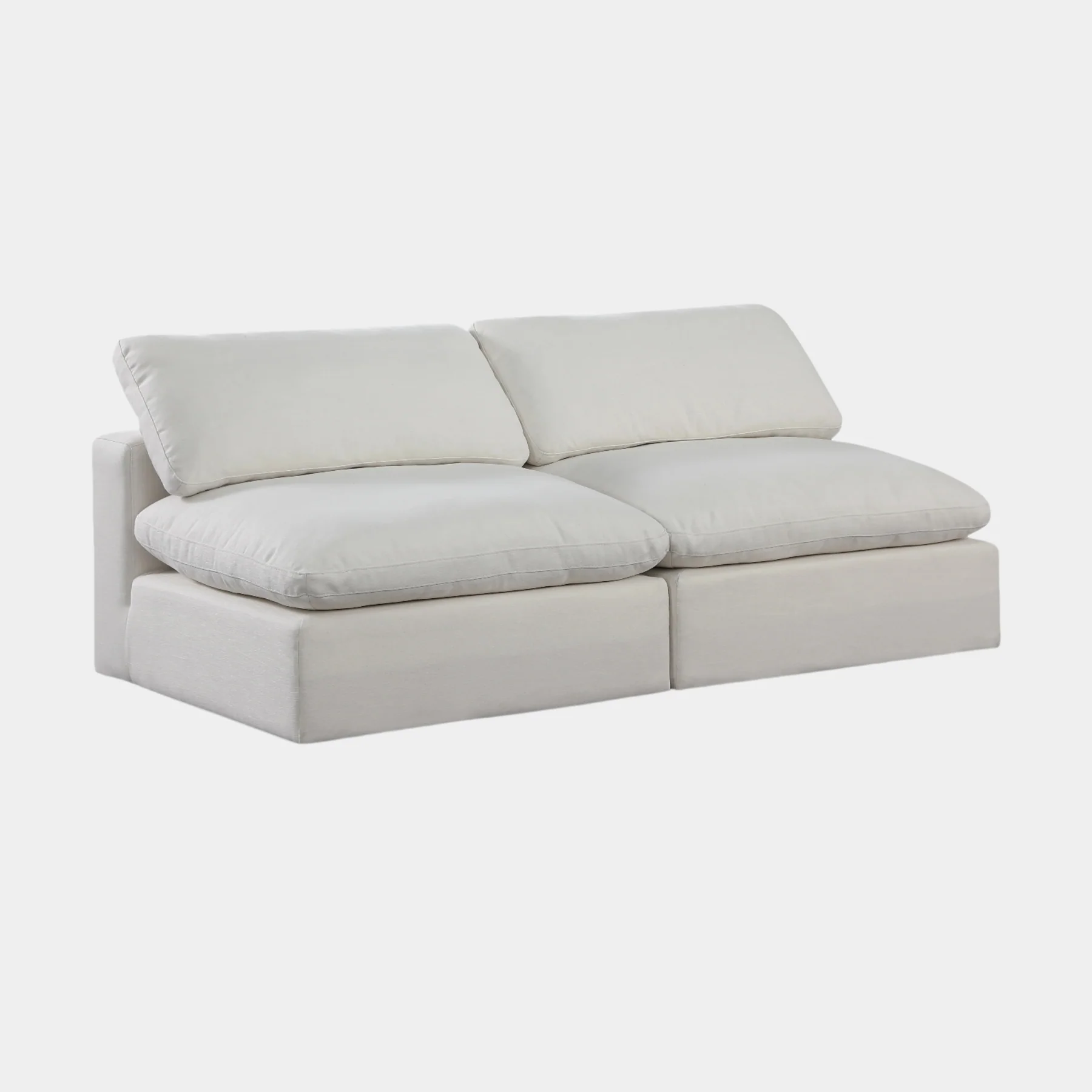 Comfy Linen Textured Fabric Sofa - Image 31