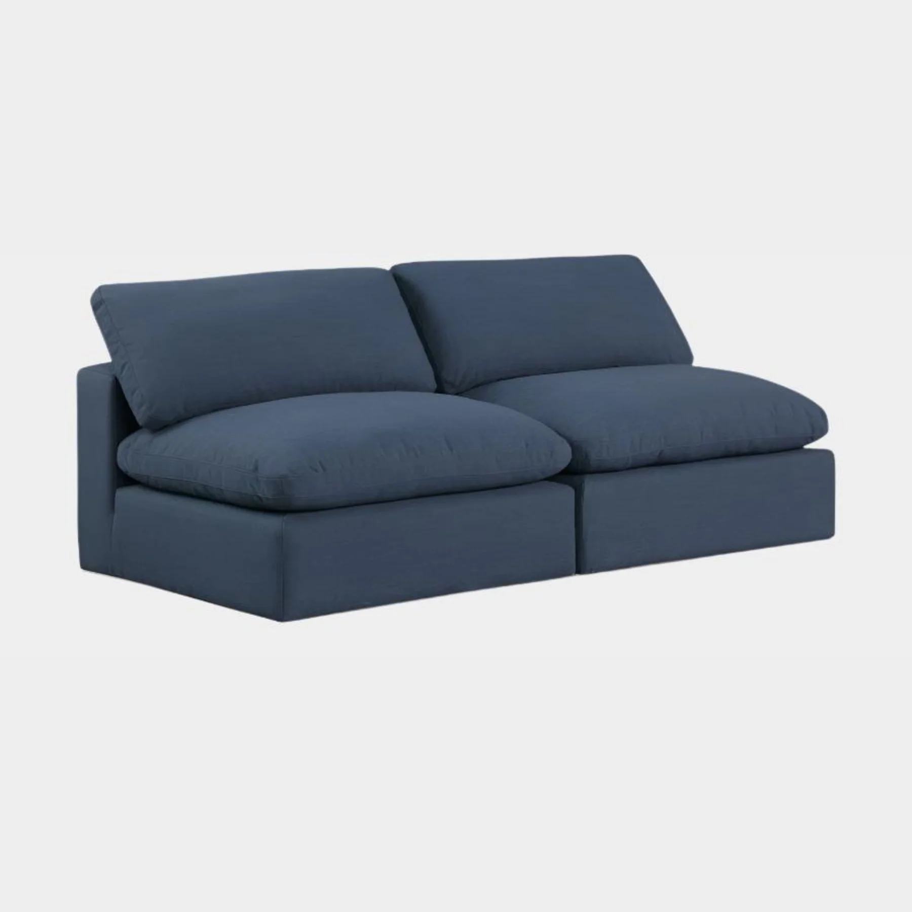 Comfy Linen Textured Fabric Sofa - Image 40
