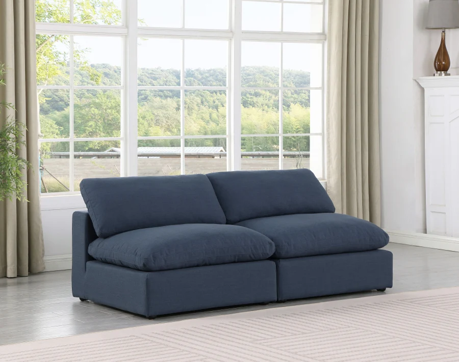 Comfy Linen Textured Fabric Sofa - Image 41