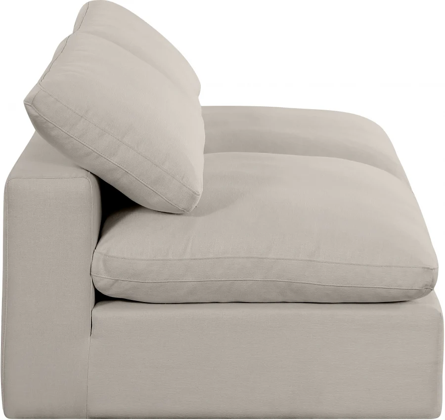 Comfy Linen Textured Fabric Sofa - Image 58
