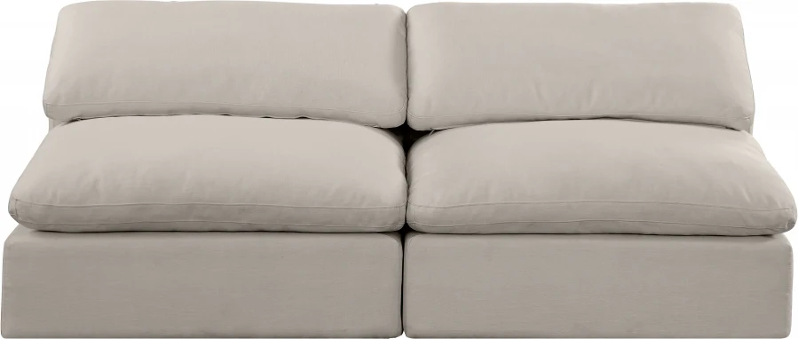 Comfy Linen Textured Fabric Sofa - Image 59
