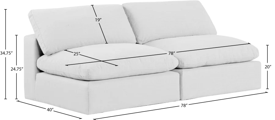 Comfy Linen Textured Fabric Sofa - Image 9