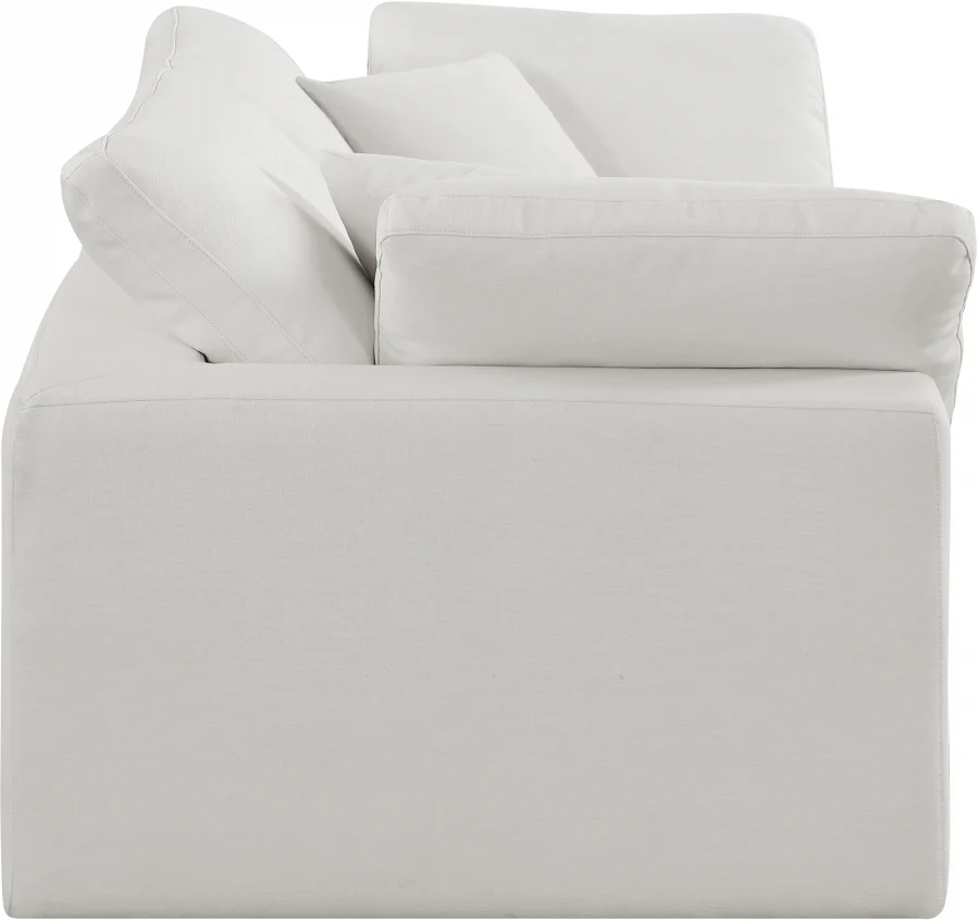 Comfy Linen Textured Fabric Sofa - Image 25