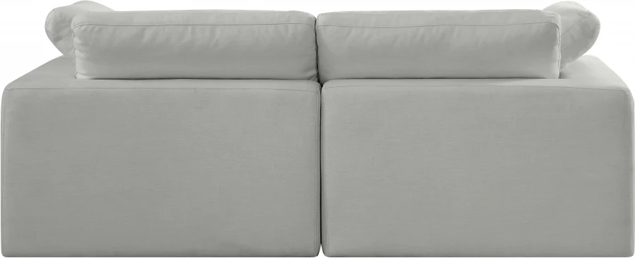 Comfy Linen Textured Fabric Sofa - Image 3